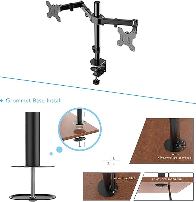 Rocelco 46" Large Height Adjustable Standing Desk Converter