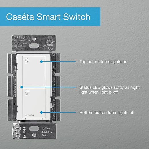 Lutron Caseta Original Smart Light Switch,