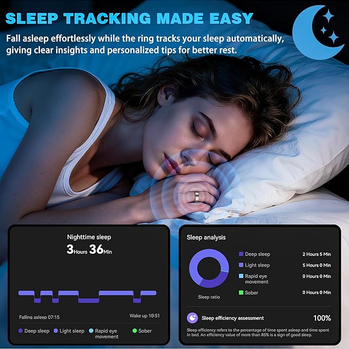 S SECRETTOP Smart Ring Fitness Tracker