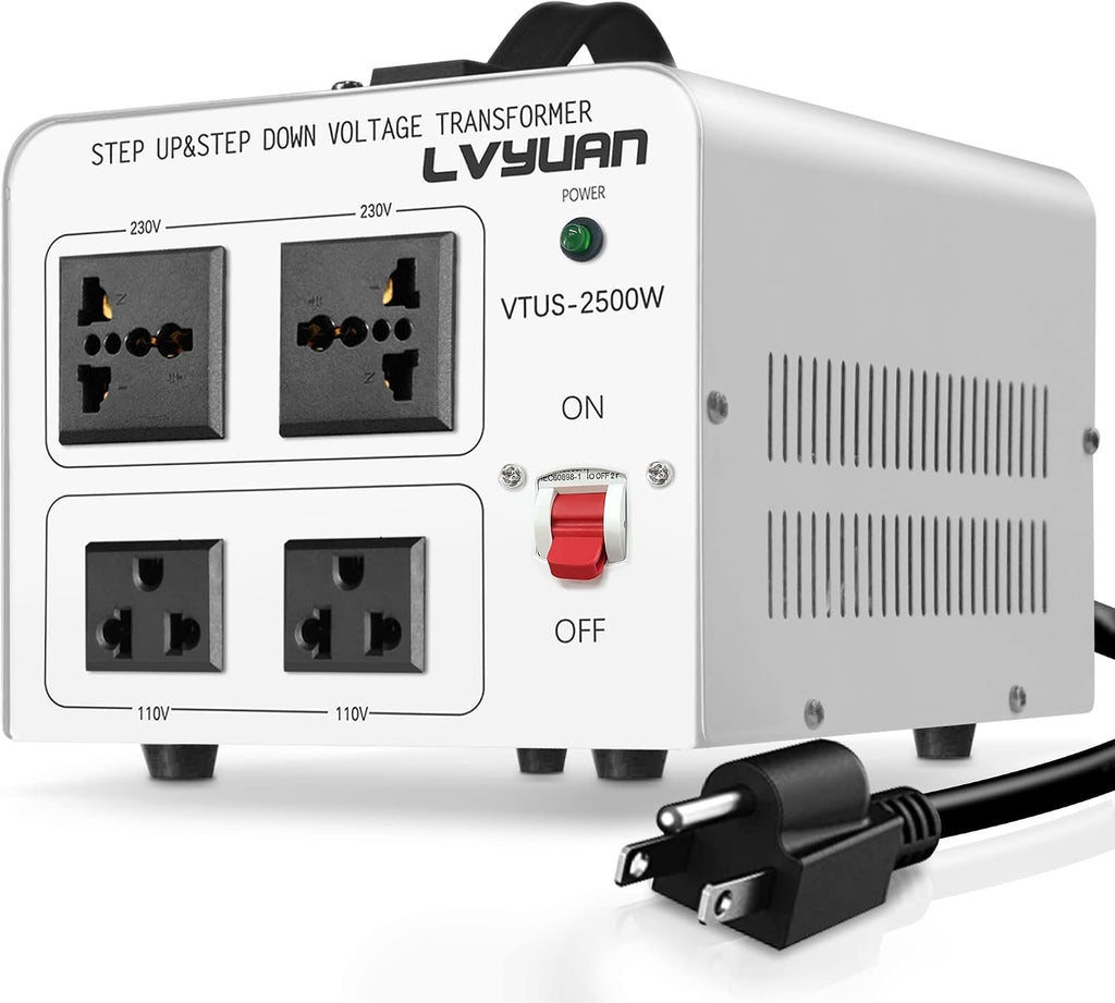 LVYUAN 2500 Watt Voltage Transformer Converter Step Up/Down Converter 110/120