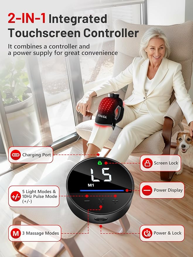 ROMISA Red Light Therapy Knee Brace