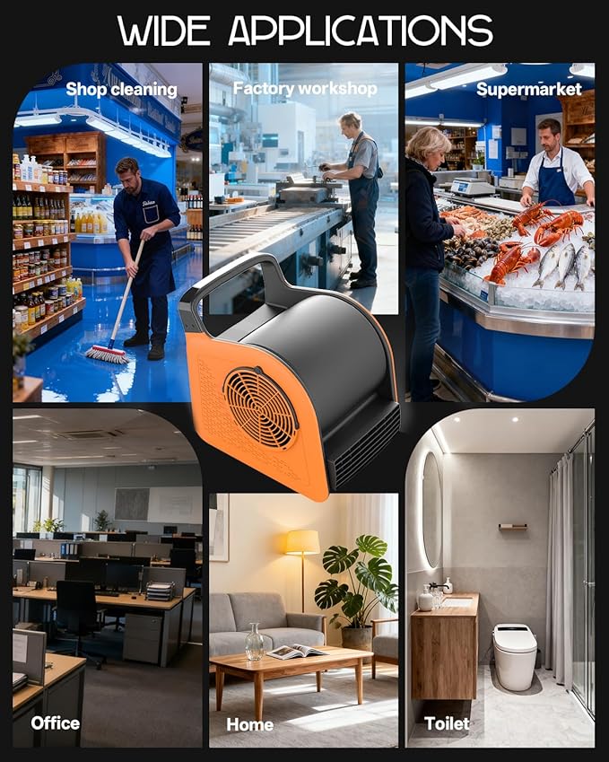 Puligoth Air Mover Blower Fan: High Velocity Floor Fans