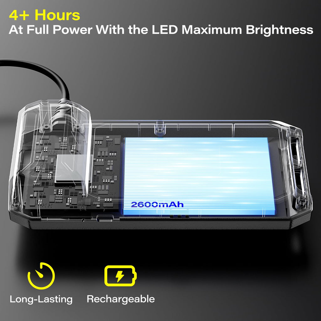 Borescope with Light, 1920P HD Endoscope Inspection Camera with 4.3" IPS Screen, 8mm Lens IP67 Waterproof with 8 LEDs, 16.5ft Semi-Rigid Snake Camera for Automotive Pipe Inspection