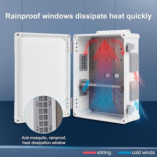 Namunanee Outdoor Electrical Junction Box, ABS Water Resistant Enclosure