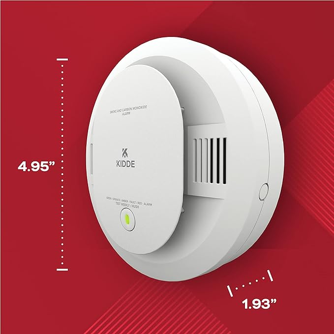 Kidde Smoke & Carbon Monoxide Detector, AA Battery Powered, LED Warning Light