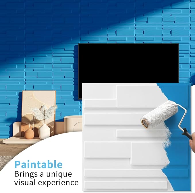 Art3d 100 Pack Decorative 3D Wall Panels, 97 Sq.Feet PVC Interior Wall Décor