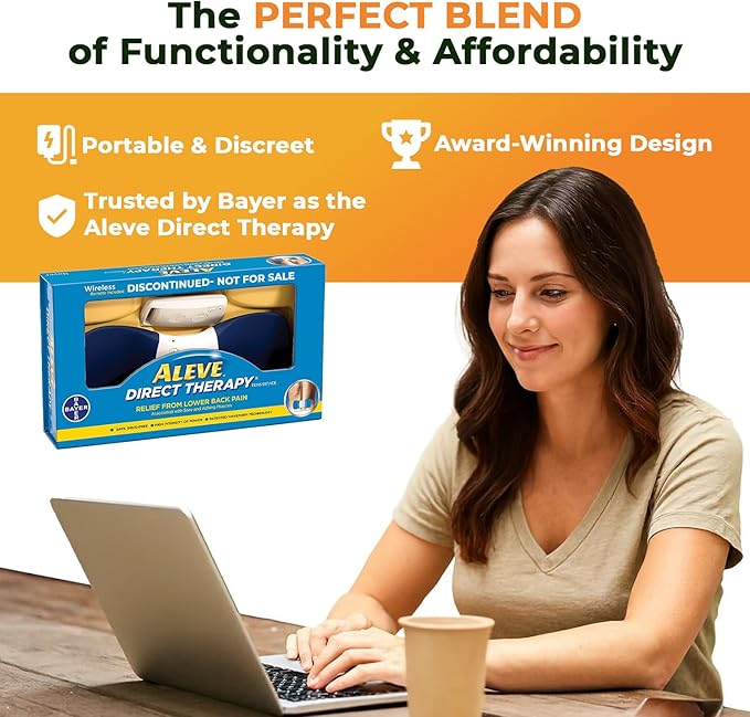 WiTouch Pro TENS Unit for Back Pain Relief & Recovery, Wearable Muscle