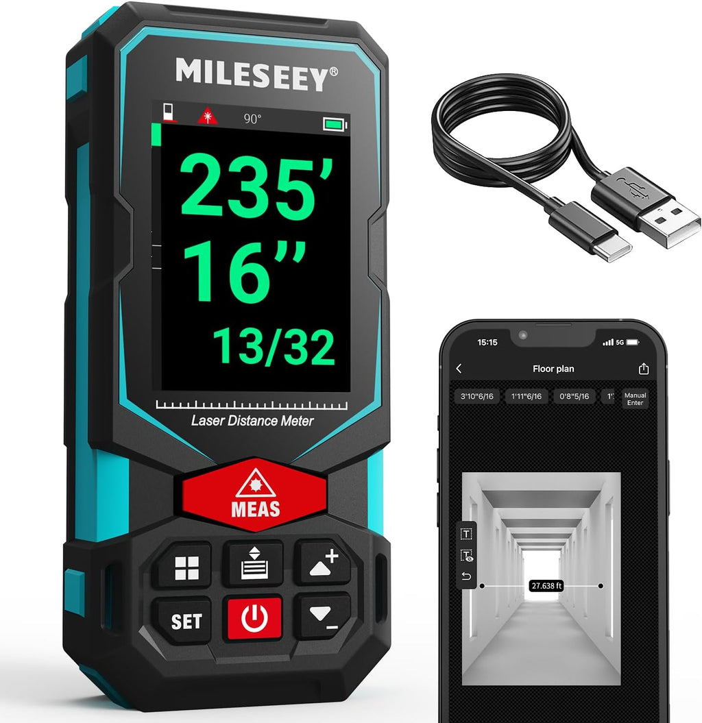 Laser Measurement Tool, MiLESEEY 330Ft Multifunctional Laser Measure