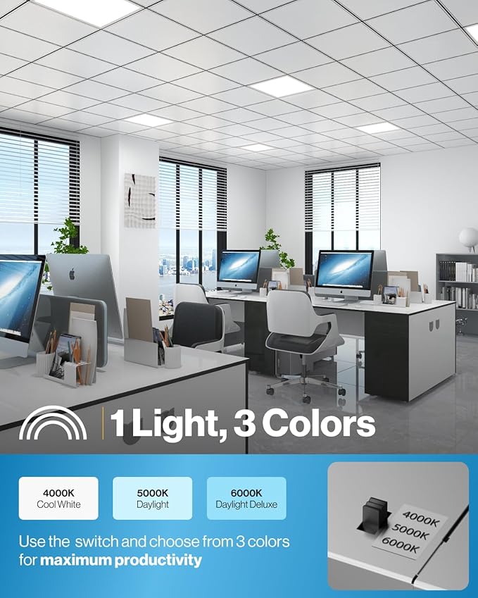 Sunco 24 Pack 2x2 LED Flat Panel Light