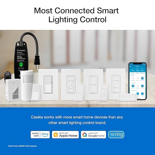 Lutron Diva Smart Dimmer Light Switch 3-Way Kit