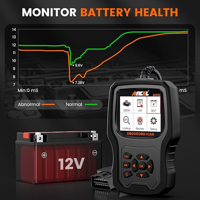 ANCEL AD530 OBD2 Scanner-Upgraded AD310, Car Code Reader