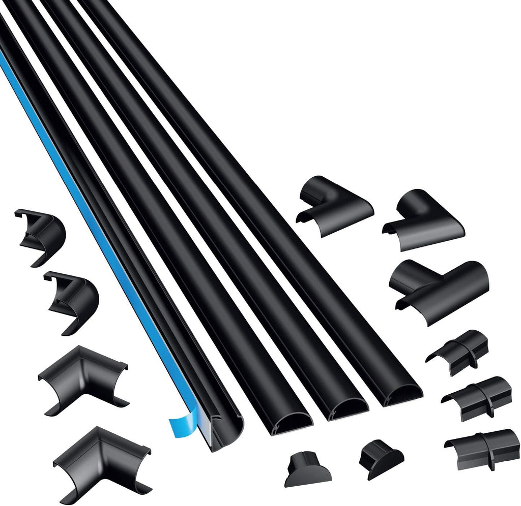 D-Line 13.12ft Cord Hider Kit, Patented Cable Cover, Hide Wires on Wall
