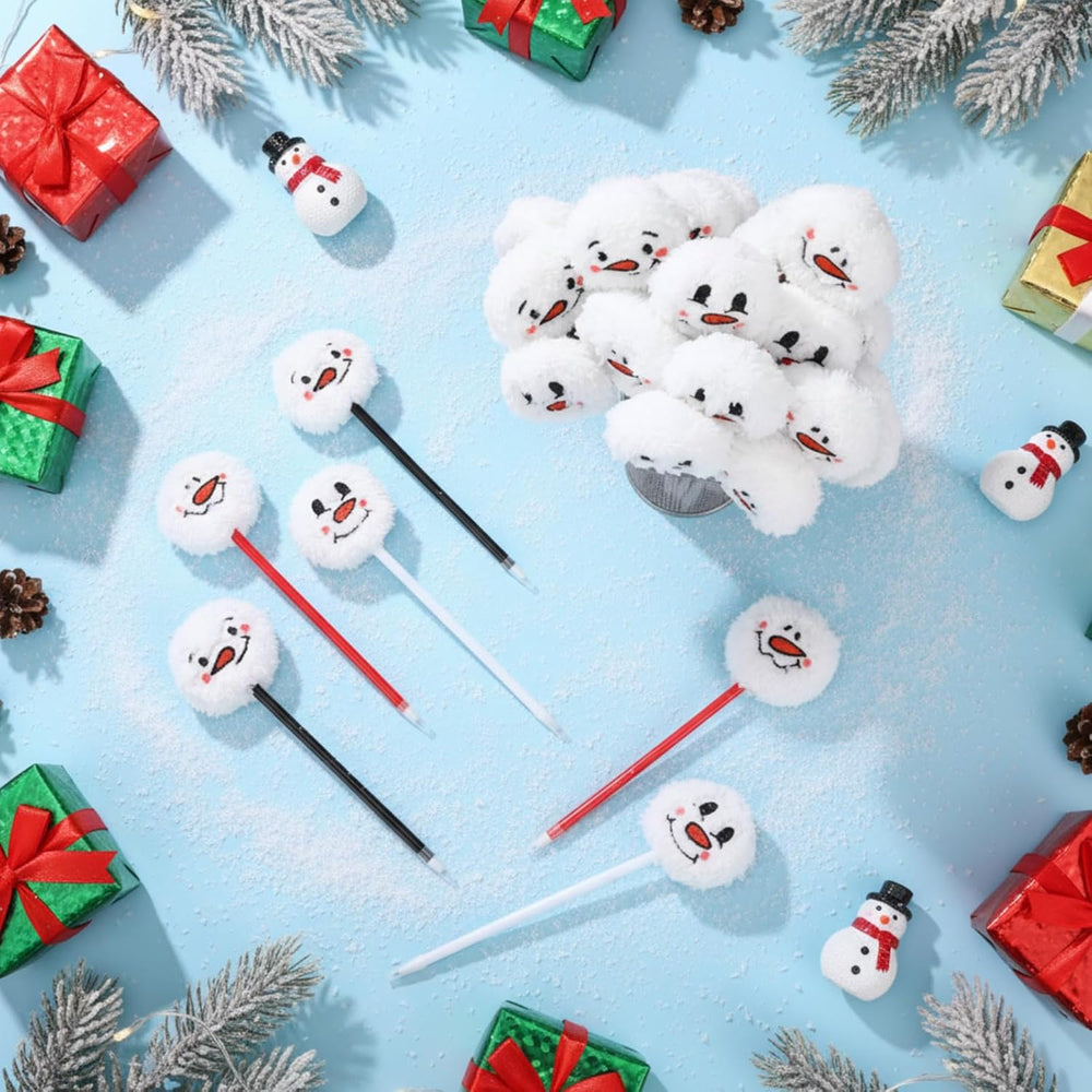 Maitys 24 Pcs Halloween Pens for Adults Horror Snowman Pens Stationery
