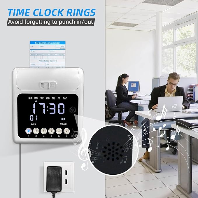 Time Clock with Passcode, Auto-Align Time Clocks (50-Piece)