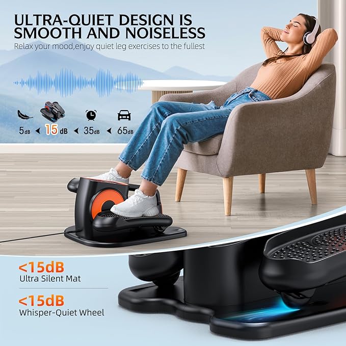 DUREXO Under Desk Elliptical, Leg Exerciser While Sitting