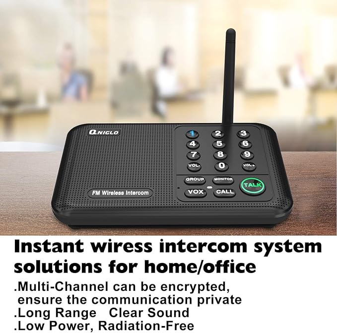 Intercoms Wireless for Home, 5280 Feet Long Range House Intercom System