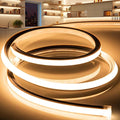 VOEWT LED Strip Lights Warm White 3000K, 98.4ft 110-120V Neon Rope Lights