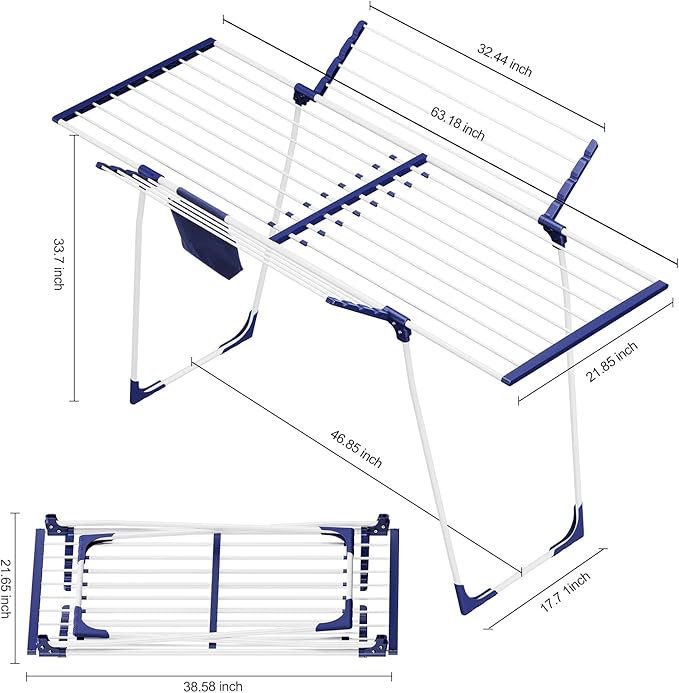 APEXCHASER Clothes Drying Rack