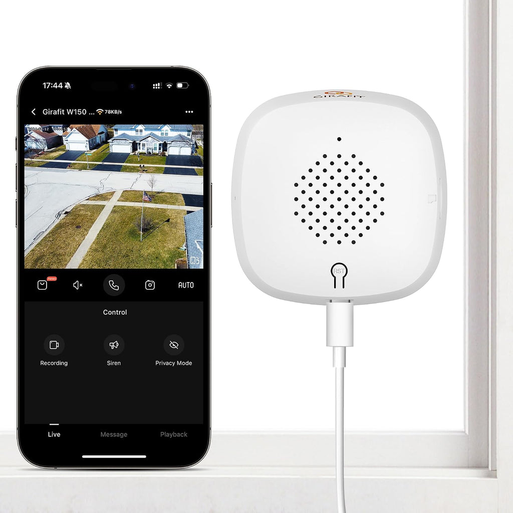 Girafit 3MP 2K Window Camera, 2.4GHz & 5GHz WiFi Indoor Cameras