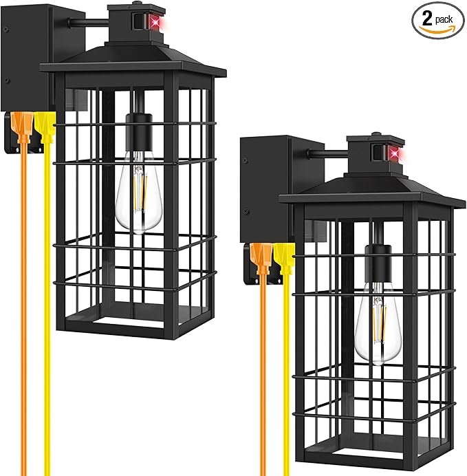18inch Large Motion Sensor Porch Lights (2-Pack)