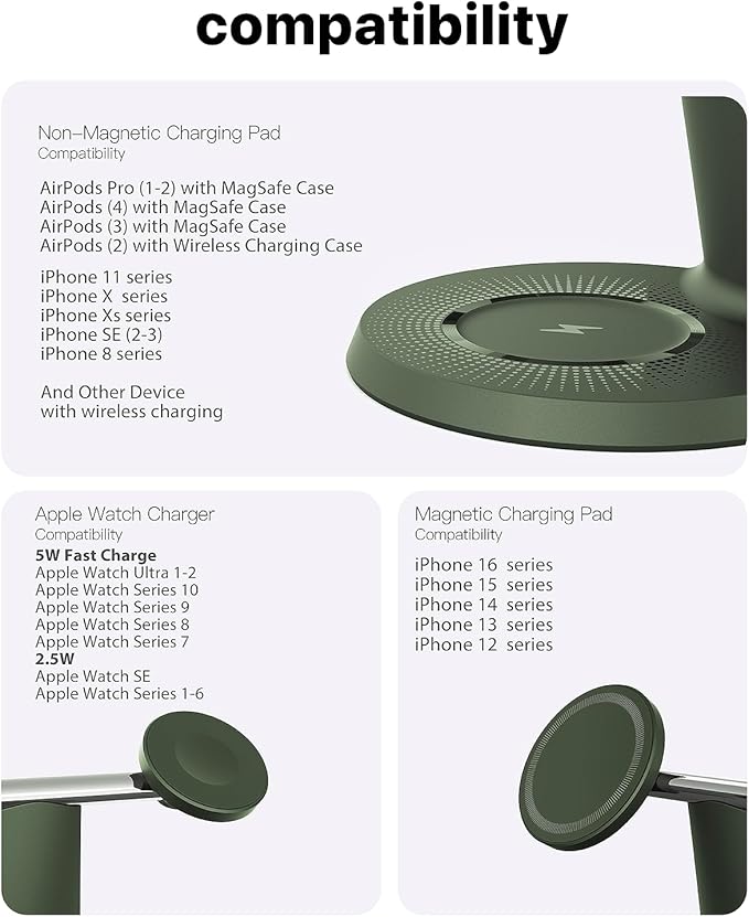 3 in 1 Wireless Charging Station