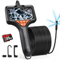 50FT Triple Lens Endoscope Camera,5" Sewer Drain Pipe Inspection