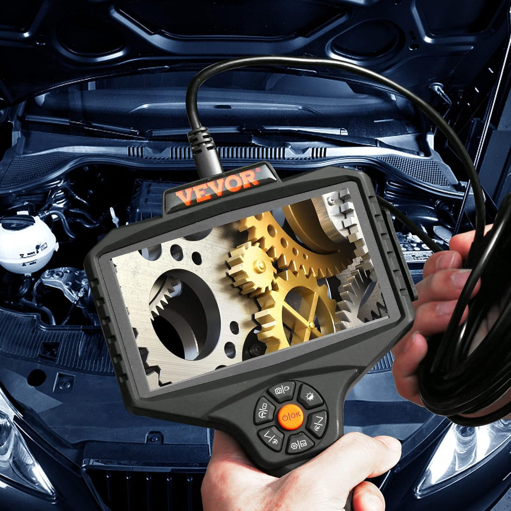 vevor triple lens inspection camera with light, 5", view 9