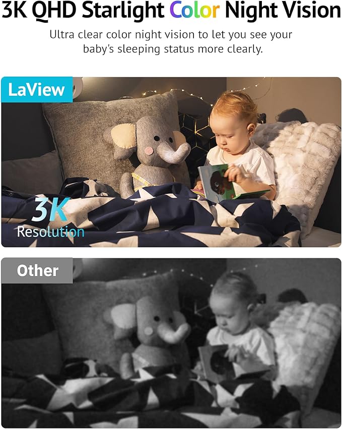 LaView 5MP 3K Cameras for Home Security Indoor, Home Security Camera for