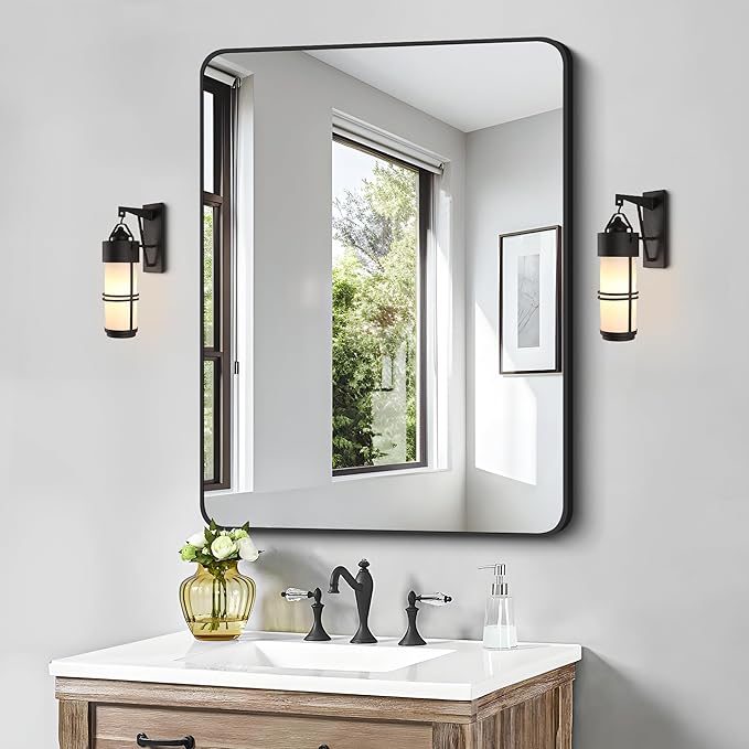 FORBATH Bathroom Mirror 30" X 40", Large Rectangular Wall Mirror