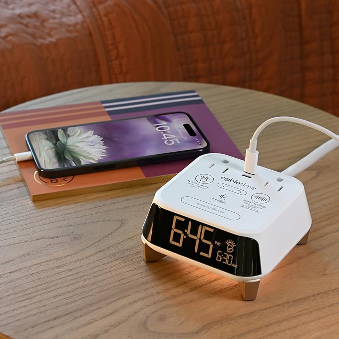 Brandstand CubieTime Zen White | Alarm Clock Charger