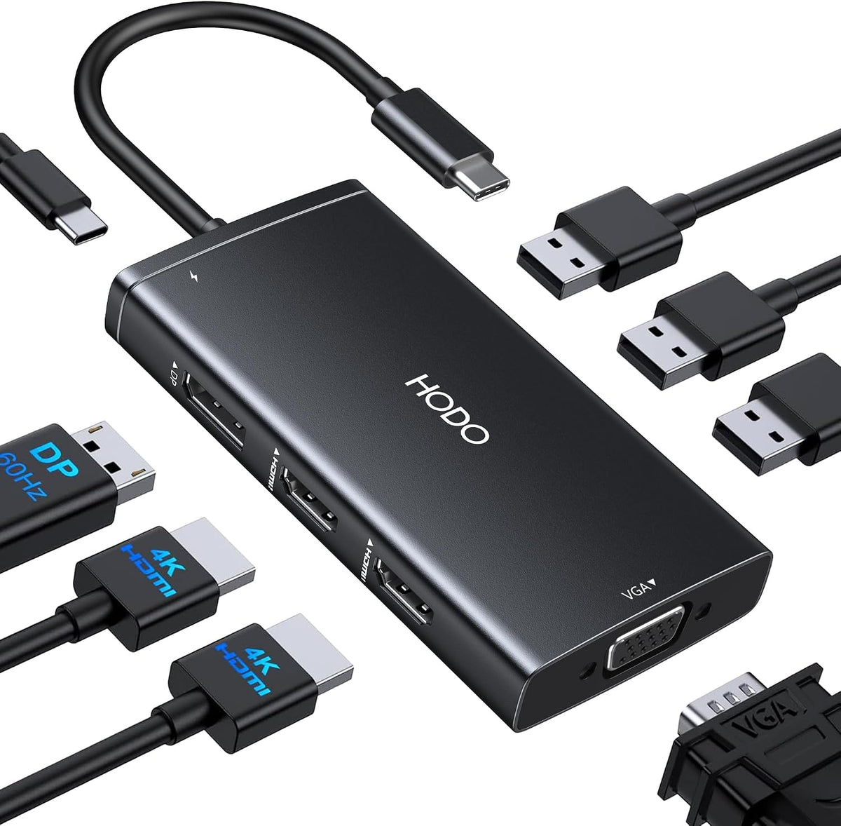 USB C Docking Station Dual Monitor Adapter