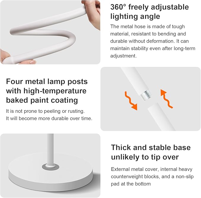Bright LED Eye-Protecting Reading Floor Lamps