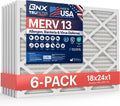 BNX TruFilter 18x24x1 Air Filter MERV 13 (6 Pack)