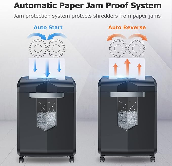 Bonsaii Paper Shredder, 18-Sheet 60-Minutes Shredder