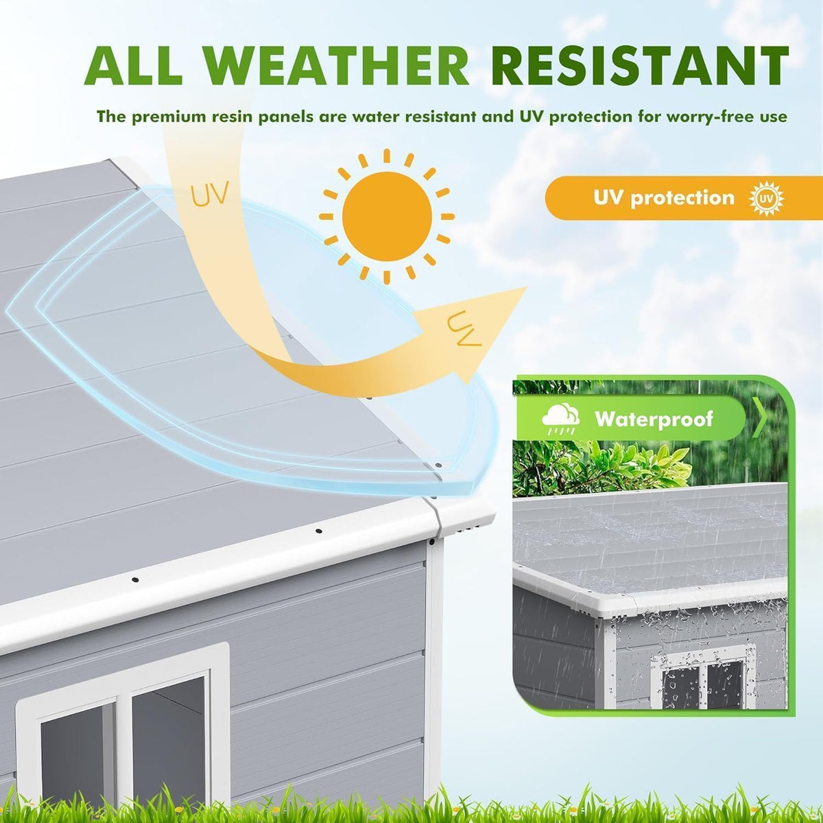 devoko 6 x 4 ft resin outdoor storage showing dimensions