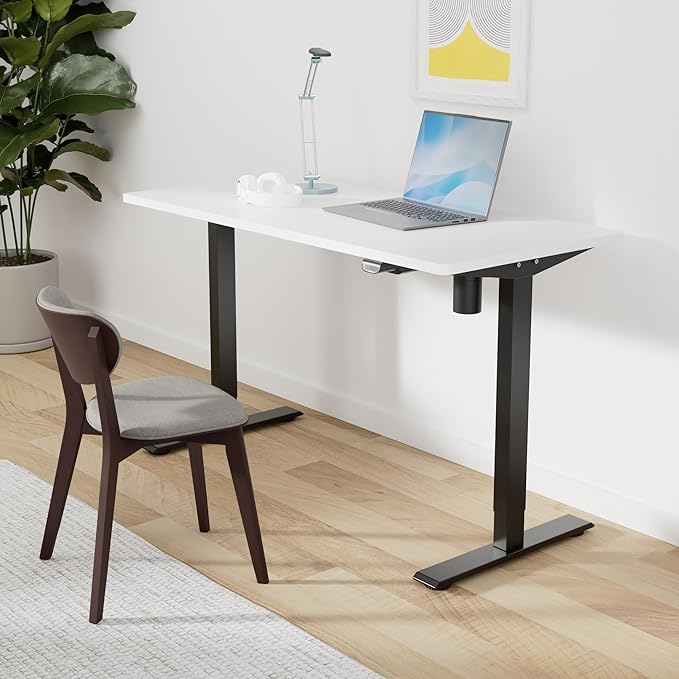 SANODESK Electric Standing Desk 55 x 28 Inches Whole-Piece Desktop Height