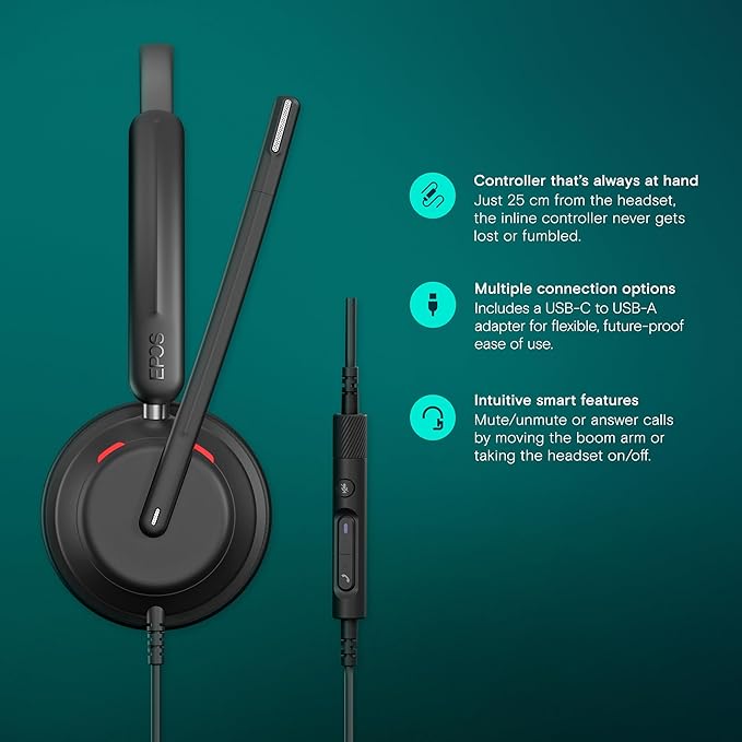 EPOS Impact 730T Mono Wired USB C and USB A Headset