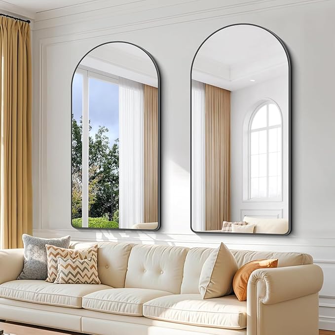 Arched Bathroom Mirror, Wall Mounted Mirror, Living Room, Vertically Hanging