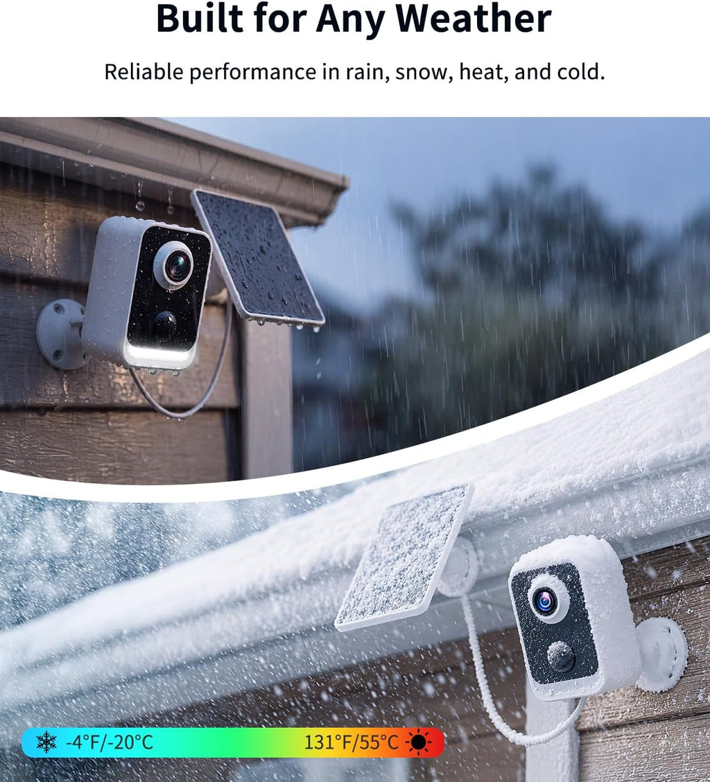 2K Security Camera Wireless Outdoor, WiFi Cameras for Home Security