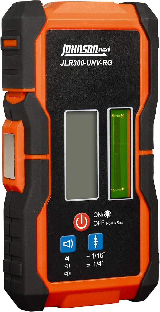 Johnson Level & Tool JLR300-UNV-RG Universal Green & Red Rotary Laser Detector