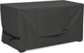 NettyPro Deck Box Cover, Fade Resistant Waterproof Outdoor Patio Storage Box Bench Cover for Rectangular 150-230 Gallon Resin Large Deck Box, 62 x 30 x 28 inch, Black