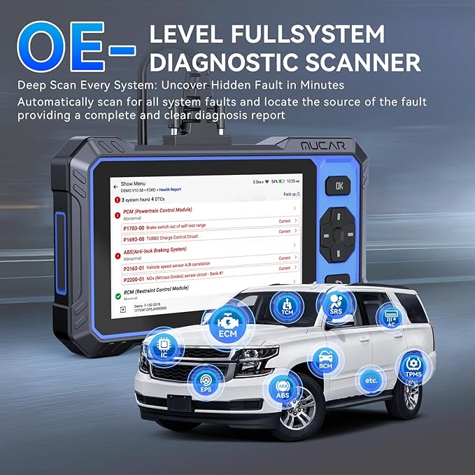 OBD2 Scanner, MUCAR 682 AI-Assisted Car Diagnostic Tool, Automotive