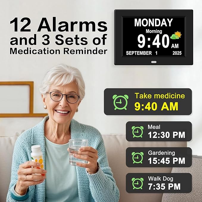 10'' Large Display Digital Alarm Clock