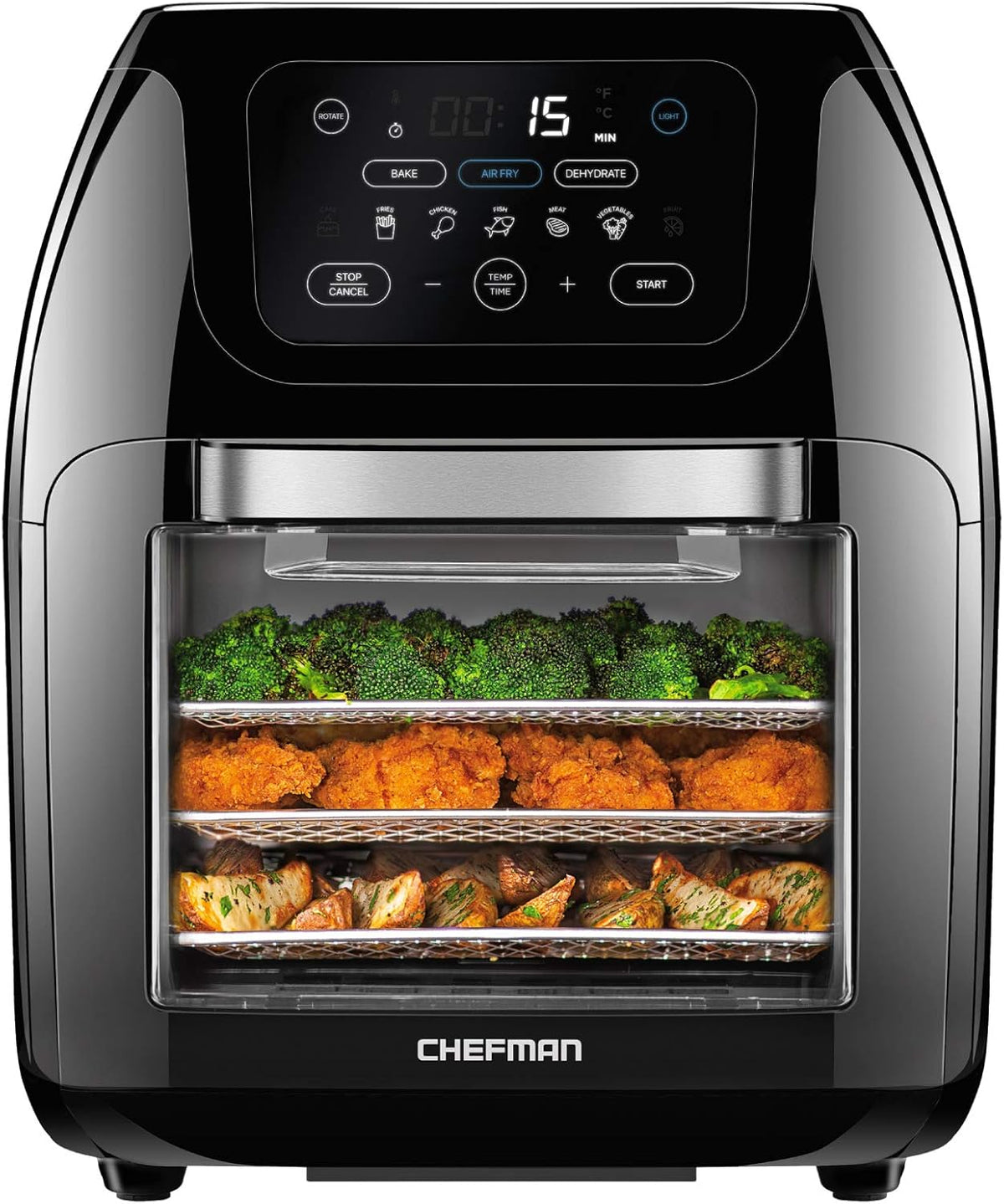 CHEFMAN Multifunctional Digital Air Fryer+ Rotisserie, Dehydrator, Convection