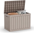 EasyUp 50 Gallon Outdoor Storage Box Waterproof Lockable Deck Boxes