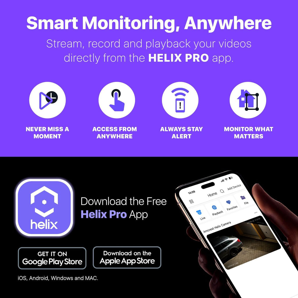 helix 5mp outdoor ip security poe camera, human, view 9