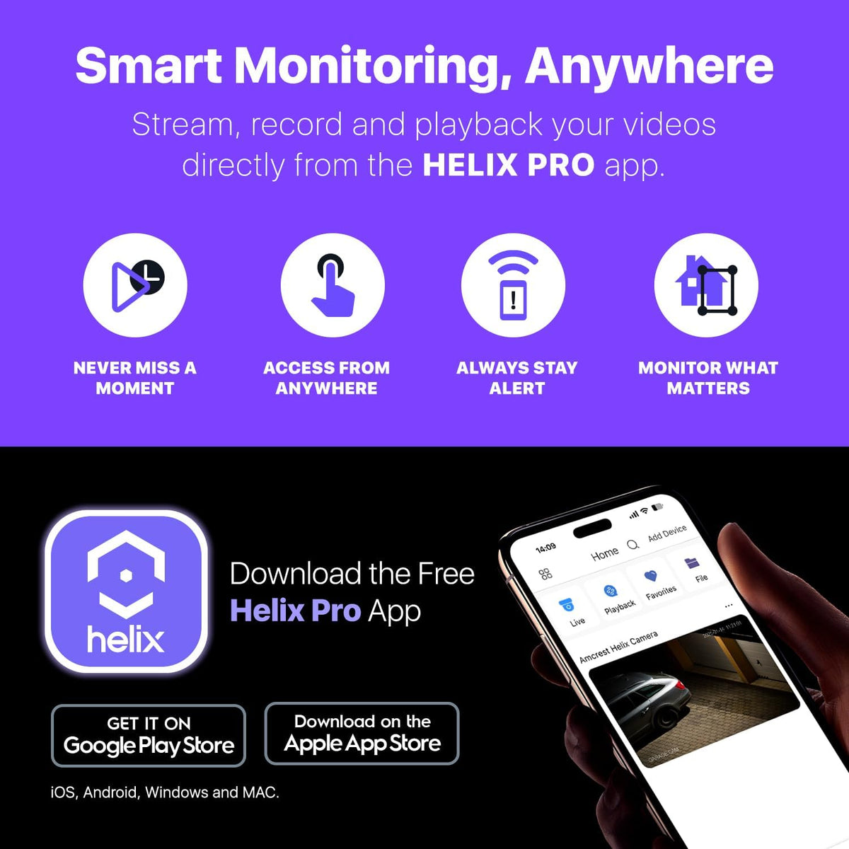 helix 5mp outdoor ip security poe camera, human, view 9