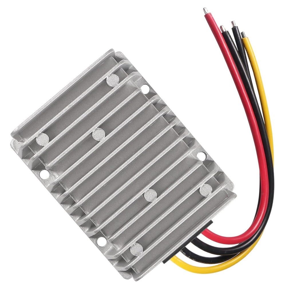 Diann DC 8V-40V to 13.8V 25A Automatic Buck Boost Converter Step Down/Up Regulator Voltage Reducer Converter Waterproof Regulated DC Power Supply for Golf Cart Club Car LED Light