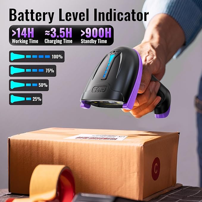 Tera Barcode Scanner Wireless Versatile 2-in-1