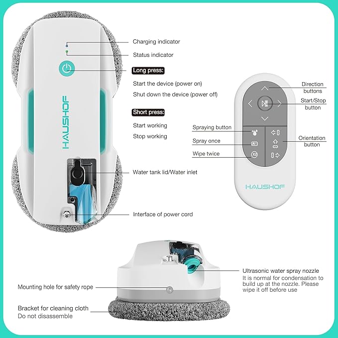 HAUSHOF Robot Window Cleaner